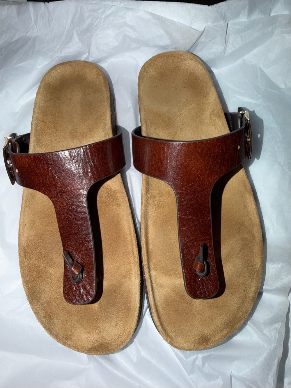 TORY BURCH Mellow Thong Sandals - Negroni/Coconut - Picture 5 of 9